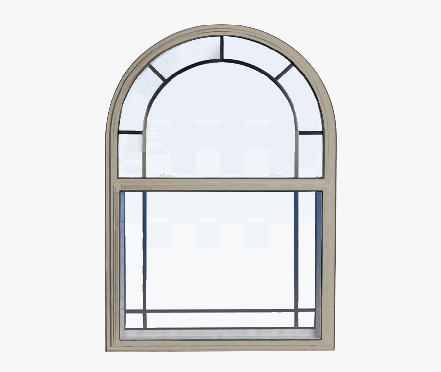 Custom Sandstone Color Replacement Pvc Hung Window - Arch, Transparent Clipart