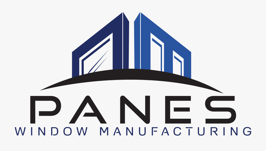 Panes Window Manufacturing Logo, Transparent Clipart
