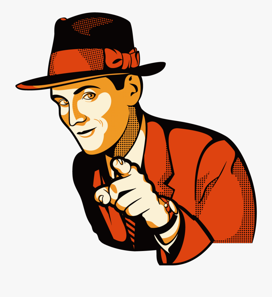 Hat Businessman 1276*1276 Transprent Png Free Download - Pointing Man Propaganda, Transparent Clipart