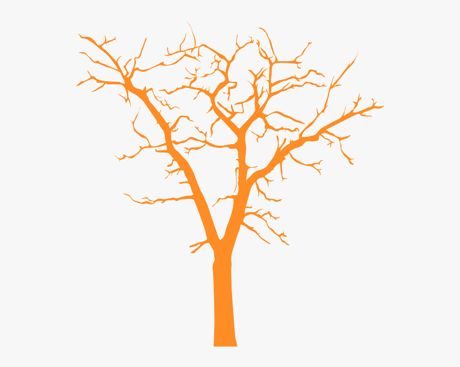 Dead Tree Silhouette Grey, Transparent Clipart