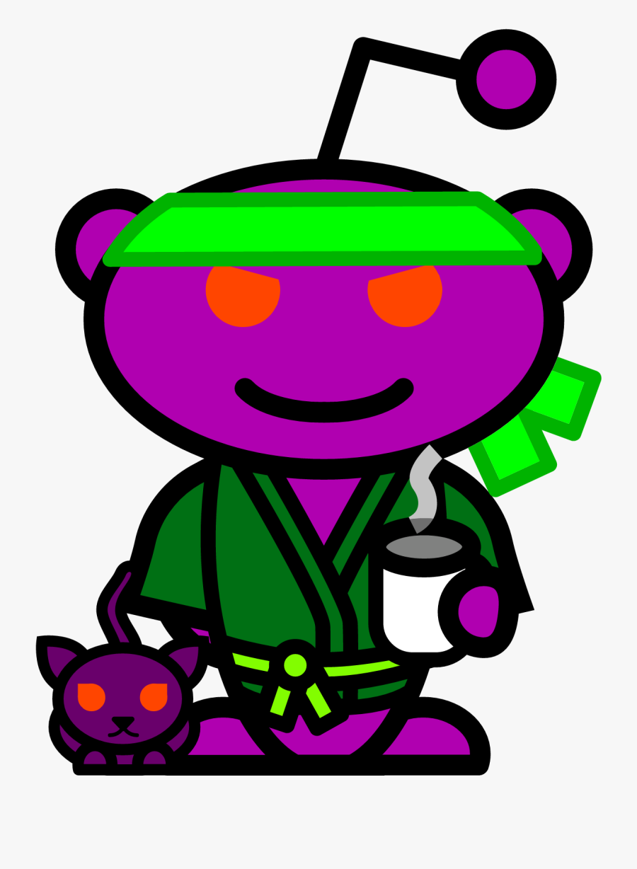 My Snoovatar Is A Purple Robot Ninja - Devil, Transparent Clipart