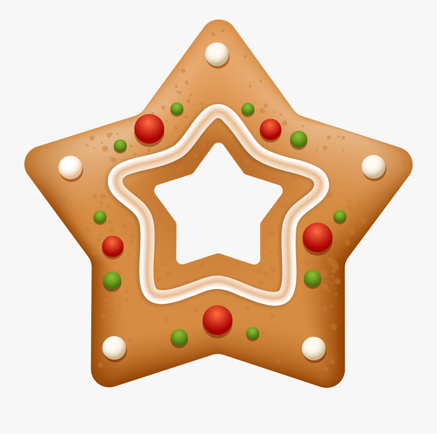 Gingerbread Clipart Star, Transparent Clipart