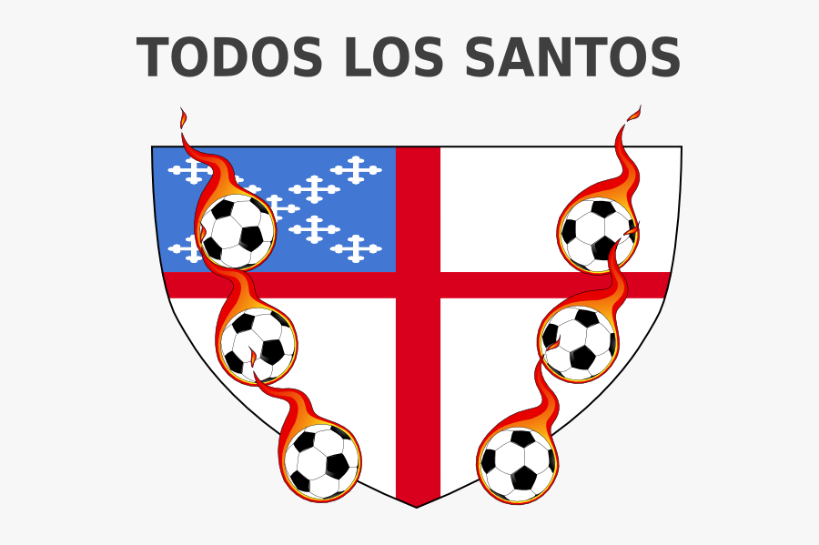Episcopal Shield Soccer With Fire Hi Clipart - Soccer Ball, Transparent Clipart
