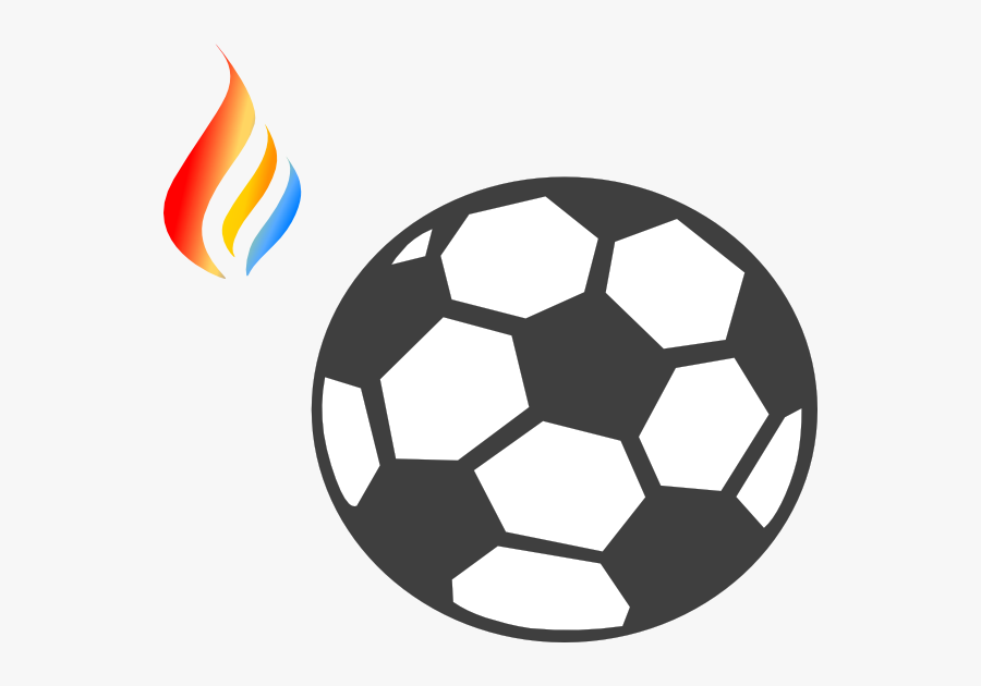Maron Flame Logo 5 Clipart - Clipart Soccer Ball Vector, Transparent Clipart