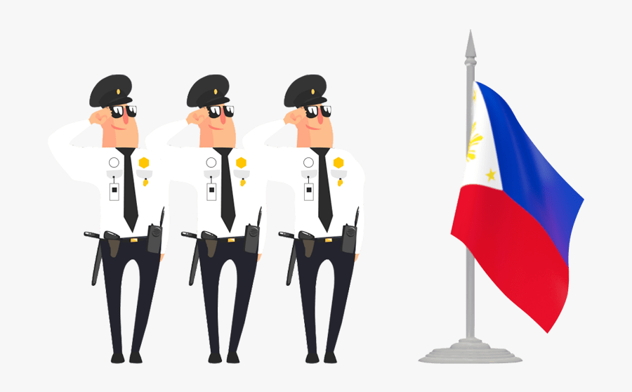 Philippines Security Guard Cartoon, Transparent Clipart