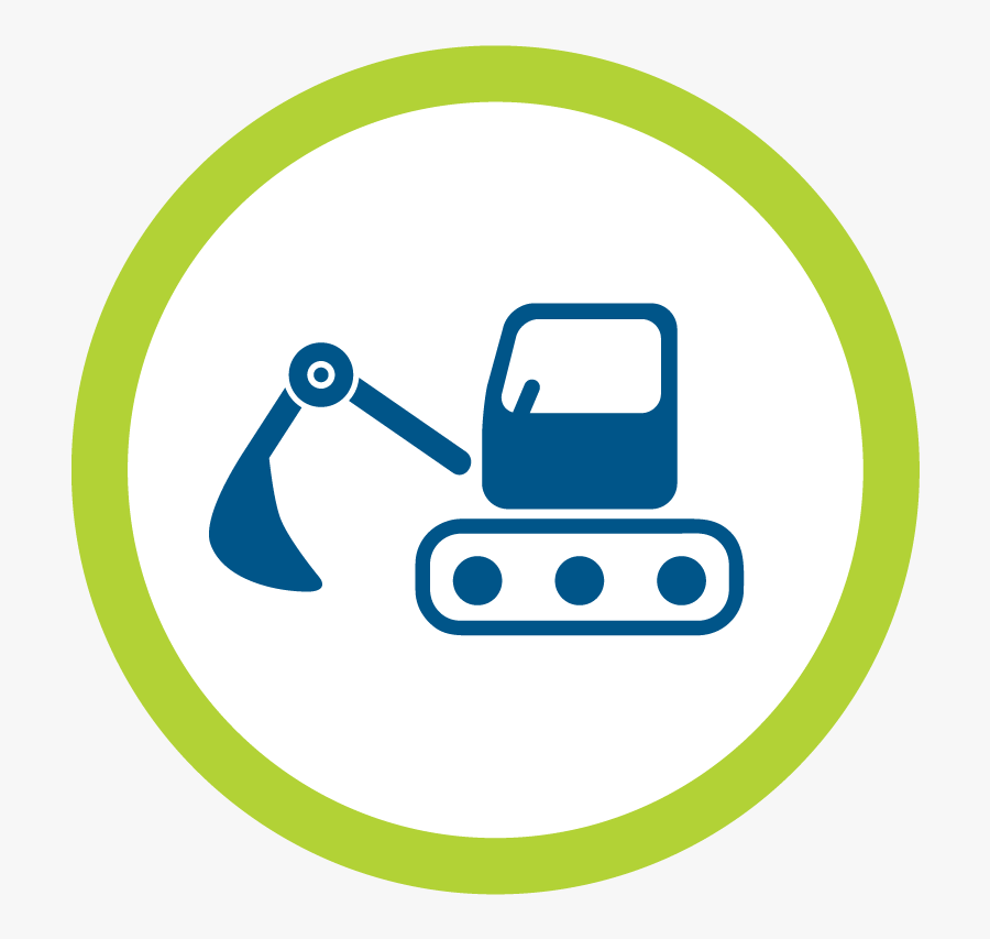Excavator, Transparent Clipart