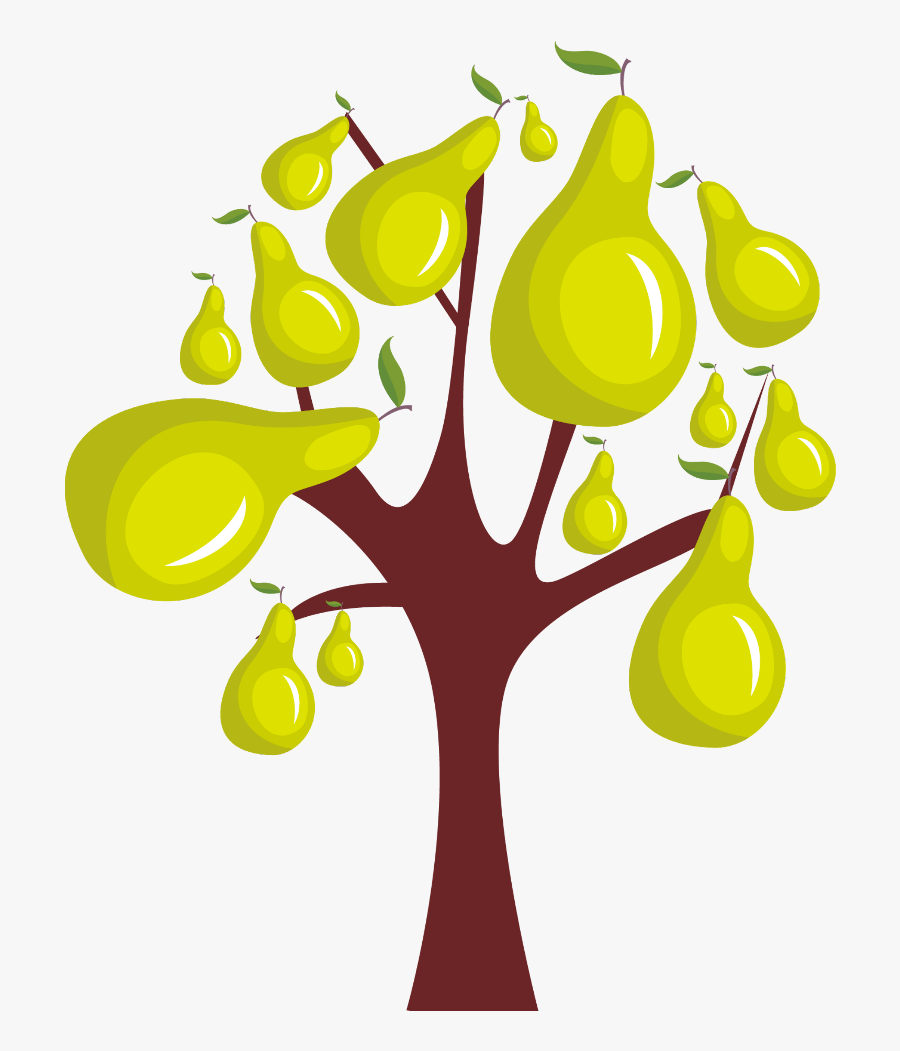 #mq #pear #pears #fruit #fruits #green #tree - Clip Art, Transparent Clipart