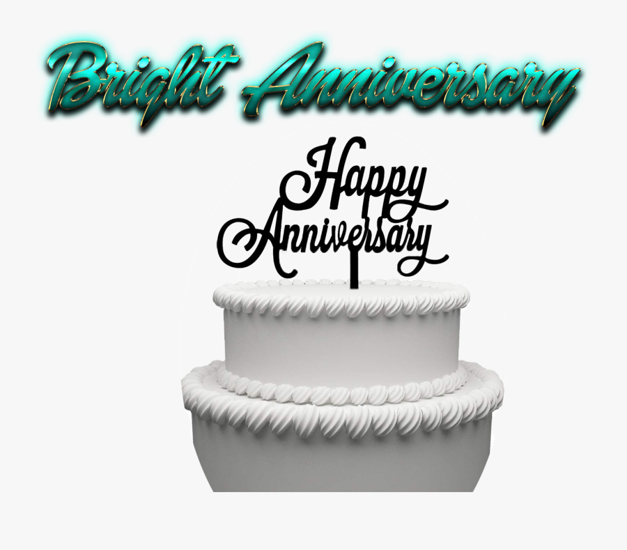 Happy Anniversary Image Cake - Birthday Cake, Transparent Clipart