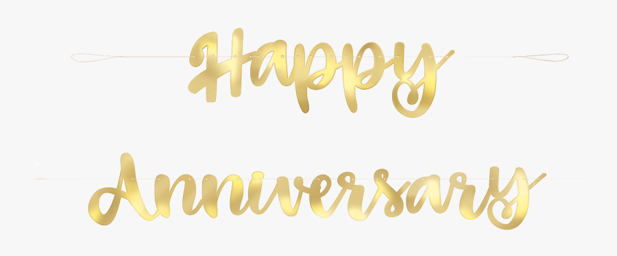 Happy Anniversary Banner Png - Calligraphy, Transparent Clipart