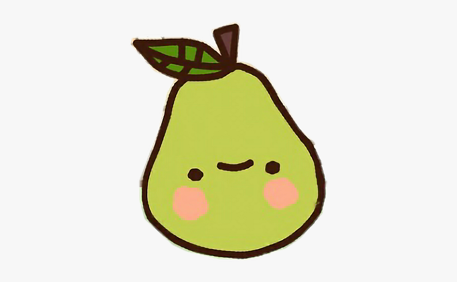 #clawbert #cute #adorable #kawaii #cartoon #sweet #happy - Kawaii Pear Transparent Background, Transparent Clipart