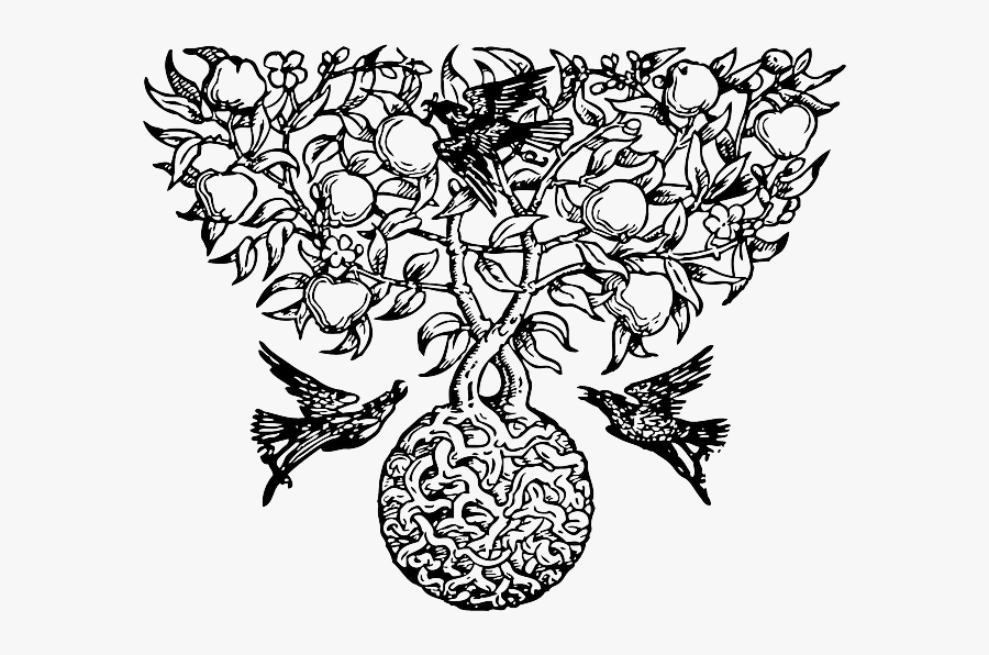 Partridge Pear Tree-33089 - Celtic Tree Of Life, Transparent Clipart