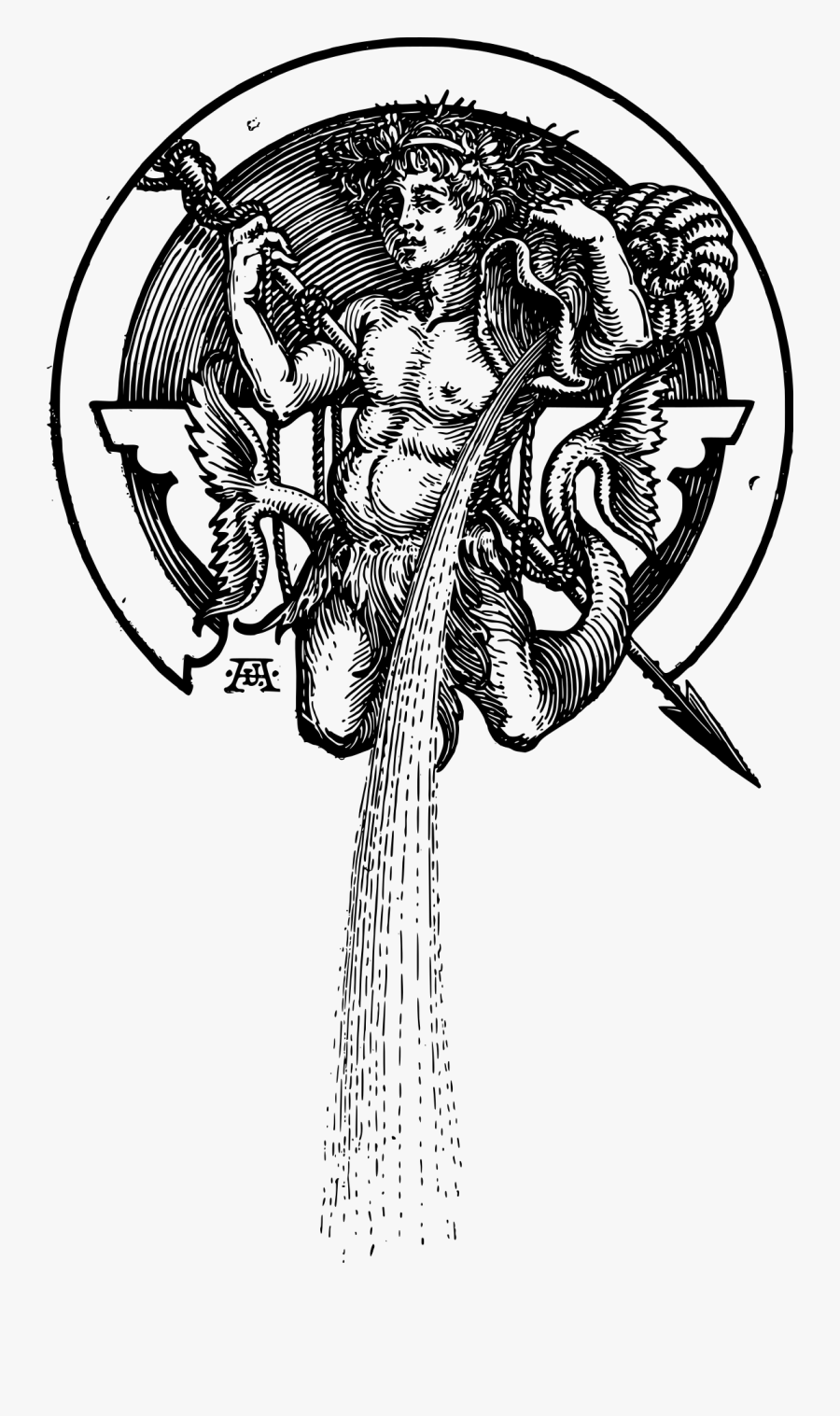 Tree - Aquarius Water Bearer Men, Transparent Clipart