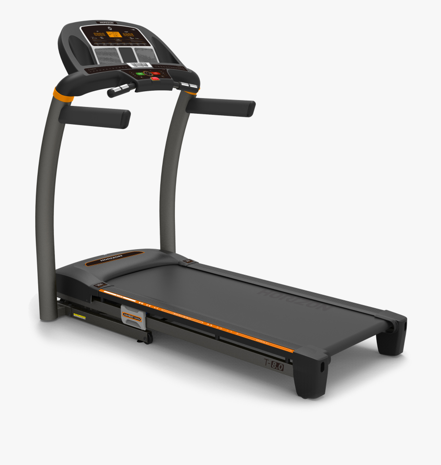 Treadmill Johnson Health Tech Sole F80 Fitness Centre - Horizon T4000 Premier Folding Treadmill, Transparent Clipart