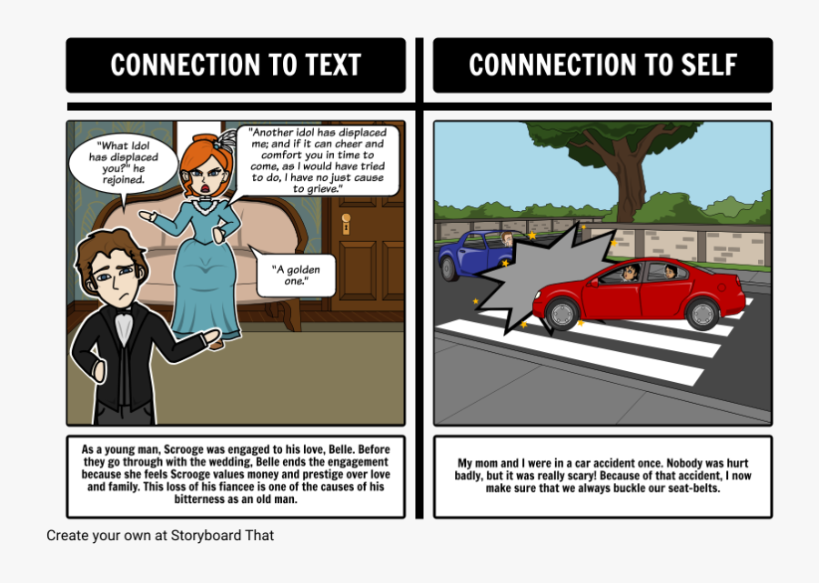 A Christmas Carol Connecting To Text And To Self"
 - Foil Character Examples, Transparent Clipart