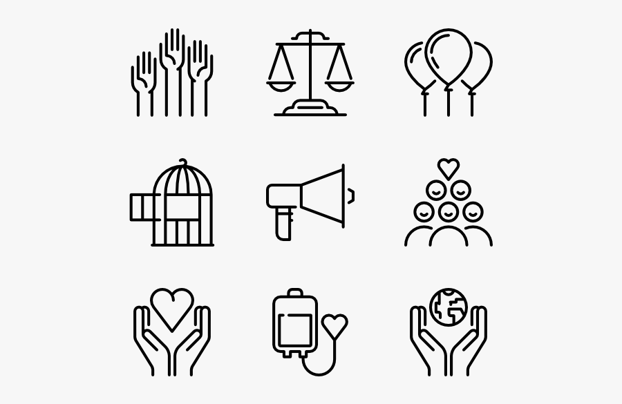 Charity Set - Islam Icons, Transparent Clipart