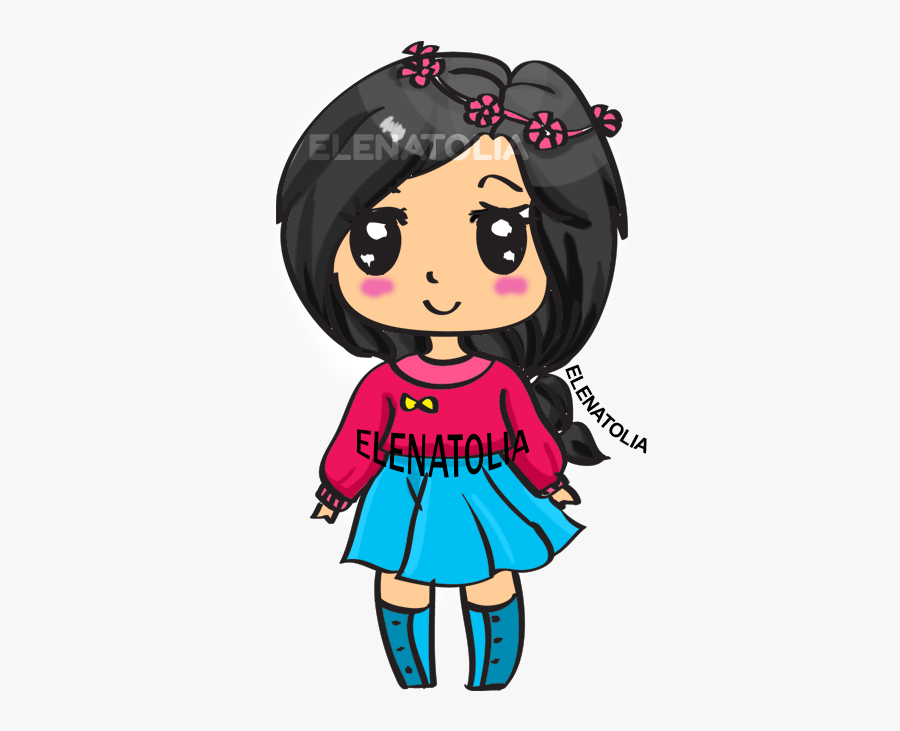 Step By Step How To Draw A Cute Girl, Transparent Clipart
