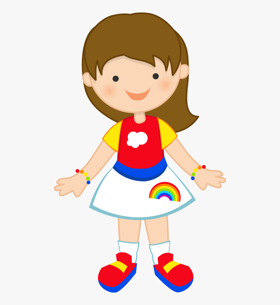 Minus Cute Images, Girls Clips, Coreldraw, Princess - Minus Arco Iris, Transparent Clipart