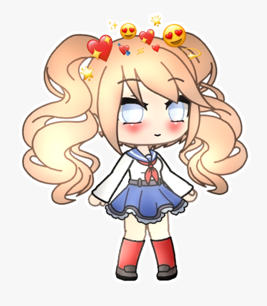 #schooluniform #cute #girl #tsundere #dontsteal #gachalife - Gacha Life Cute Girl, Transparent Clipart