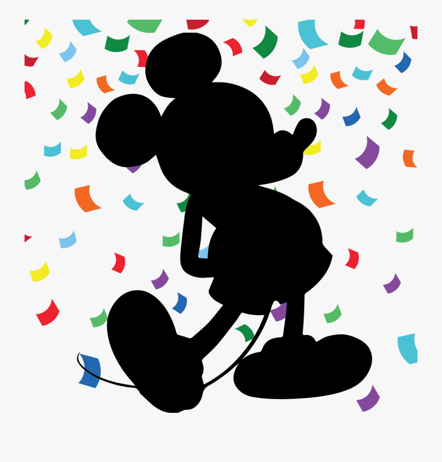 Silhouette Mickey Mouse Outline , Free Transparent Clipart - ClipartKey