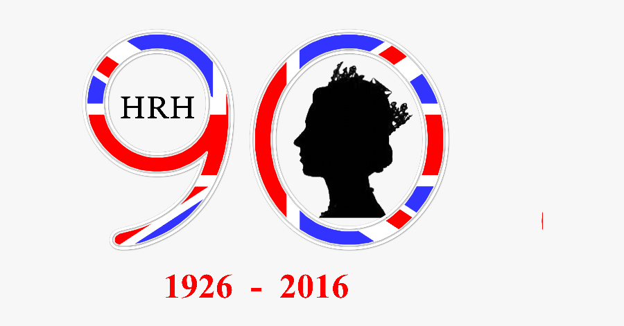 90 - Queen's 90th Birthday, Transparent Clipart