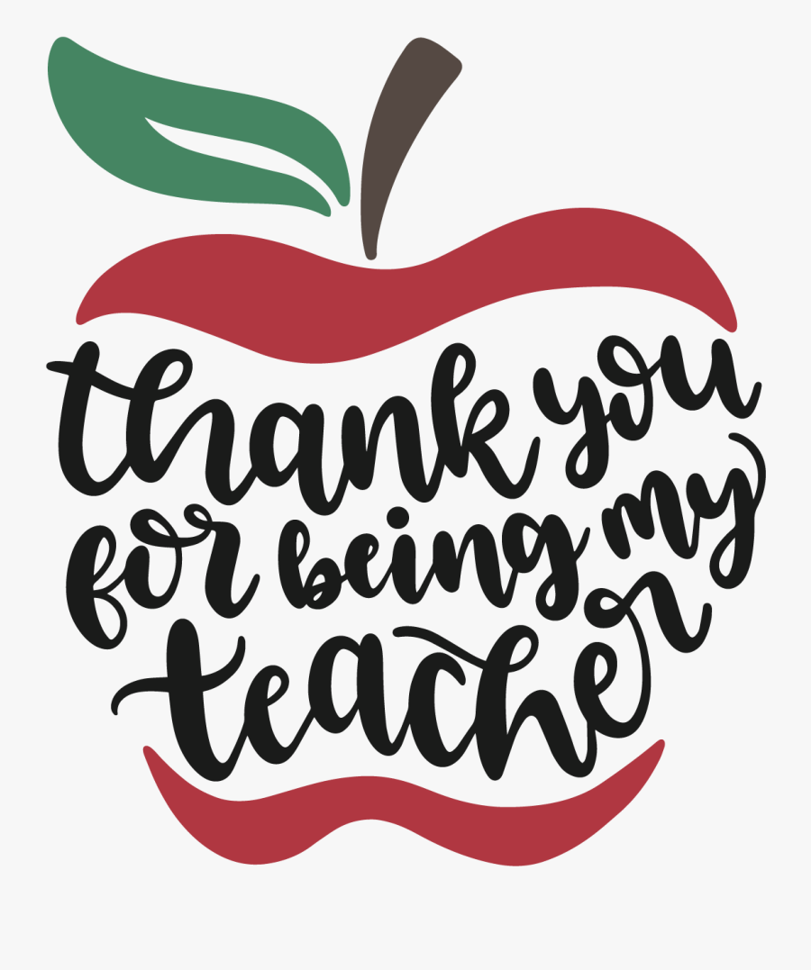 Thank You Teacher Svg Clipart , Png Download Thank You Teacher