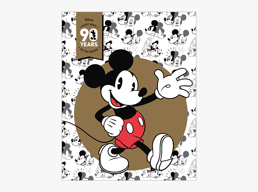 Mickey Mouse 90th Anniversary Licensed Stamp Pack Product - Mickey Mouse 90th Anniversary Logo, Transparent Clipart