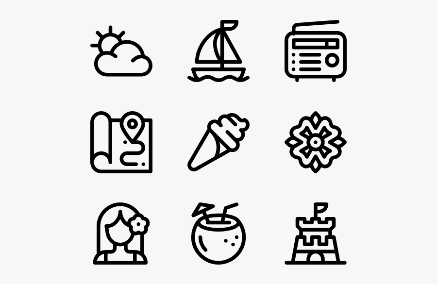 Hawaii - Hand Drawn Icon Png, Transparent Clipart