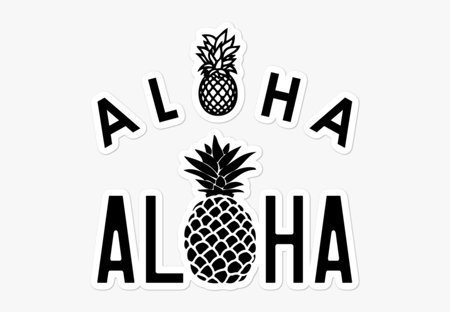 Aloha Tribe Hawaii Pineapples Stickers, Transparent Clipart