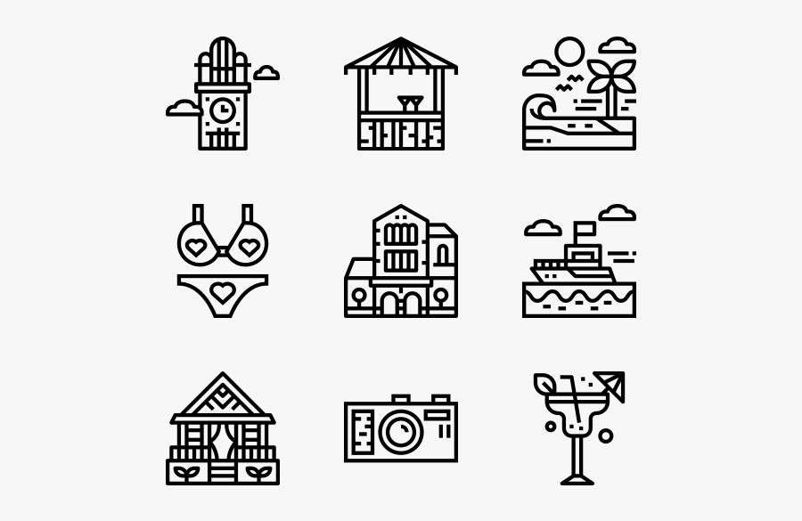 Hawaii - Attraction Icon Png, Transparent Clipart