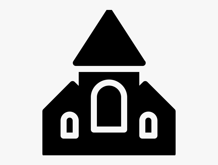 Haunted House Rubber Stamp, Transparent Clipart