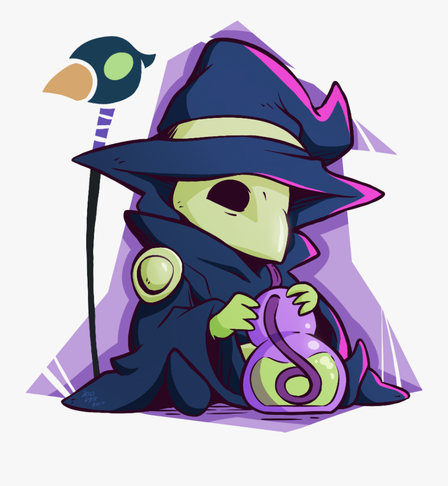 Witch Hat Plague Has The Cutest Body Swap Design - Chibi Plague Doctor Cute, Transparent Clipart