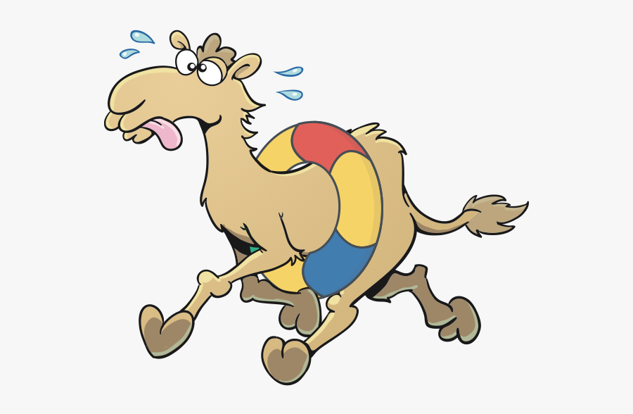 Cartoon Camel Running, Transparent Clipart