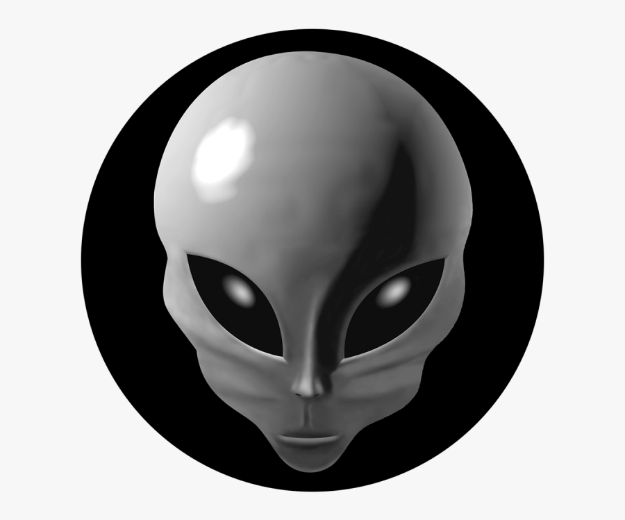 Alien Head, Transparent Clipart