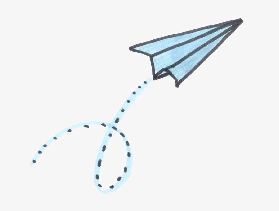 Aeroplane - Colourful Paper Plane Png, Transparent Clipart