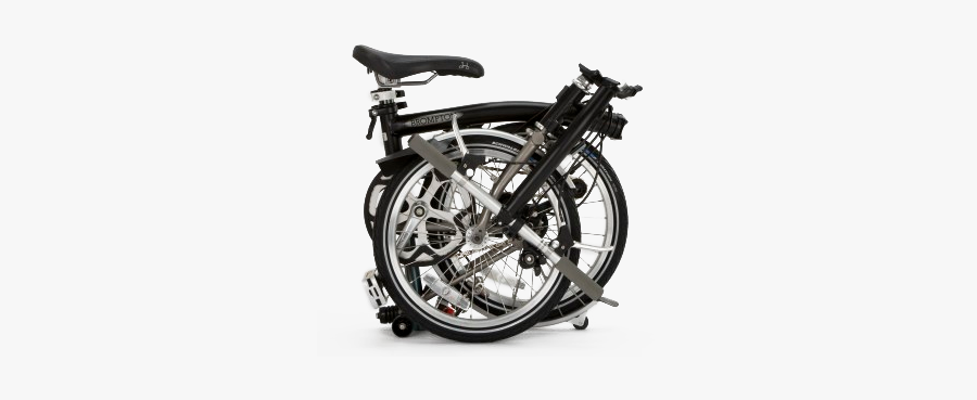 Brompton Bike Folded, Transparent Clipart