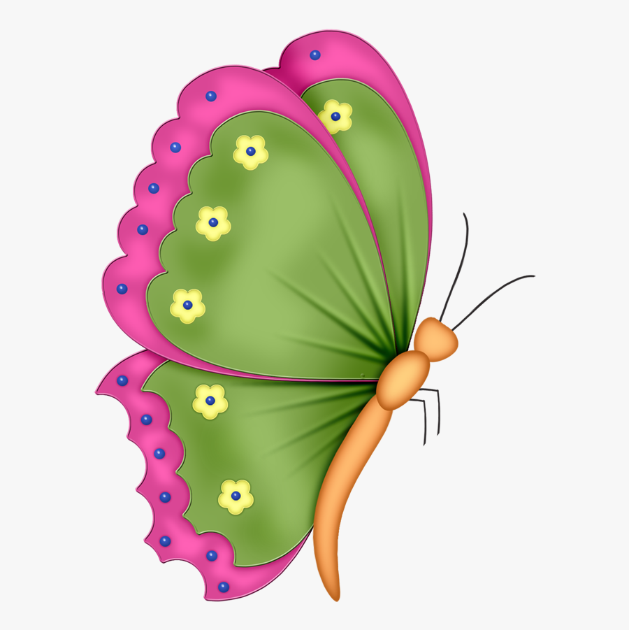 Mariposas Rosadas En Png , Transparent Cartoons - Butterfly Sideview Clipart, Transparent Clipart