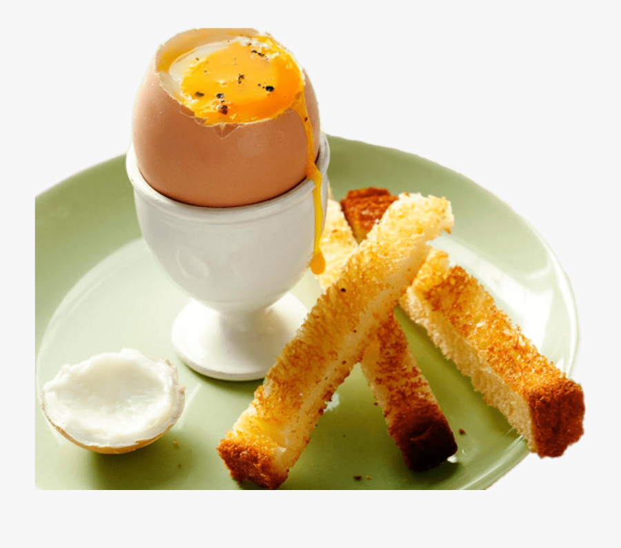Soft Boiled Egg With Soldiers - Runny Eggs And Soldiers, Transparent Clipart