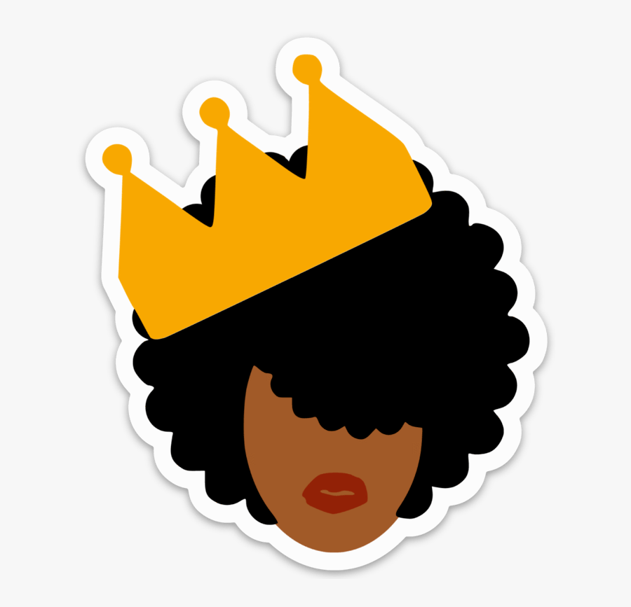 African Queen Decal Clipart , Png Download - Natural Hair Icon Transparent, Transparent Clipart