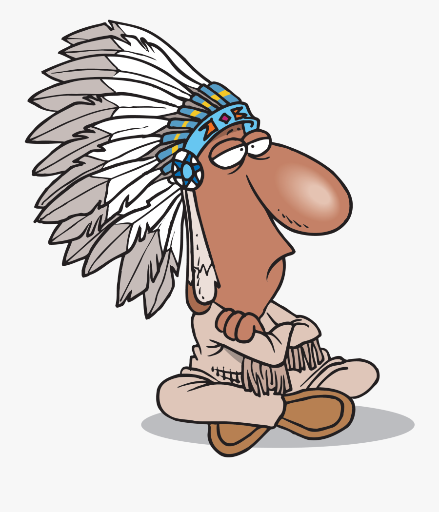 Using The Word In - Native American Cartoon Drawings, Transparent Clipart