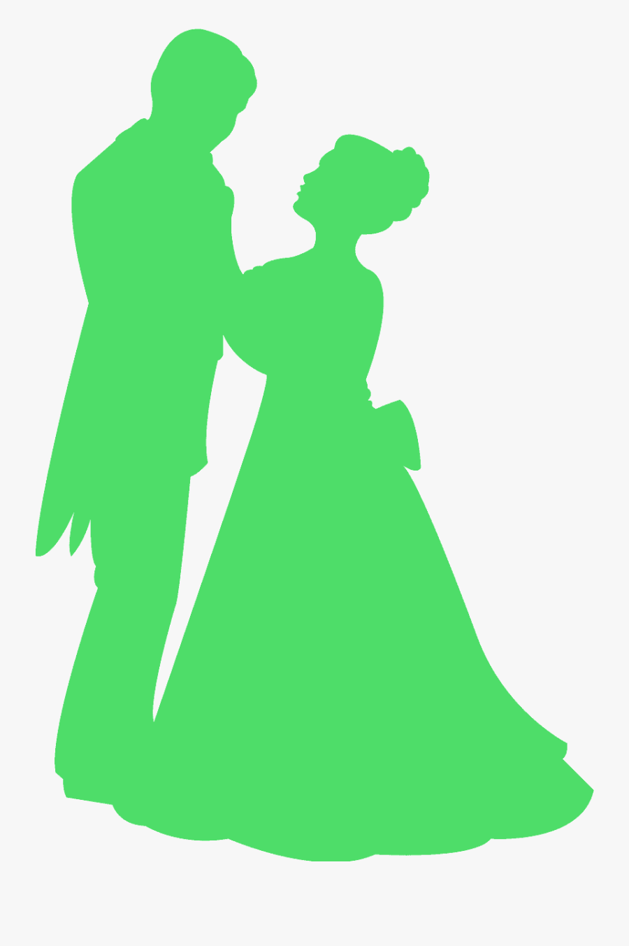 Silhueta De Noivos Png, Transparent Clipart