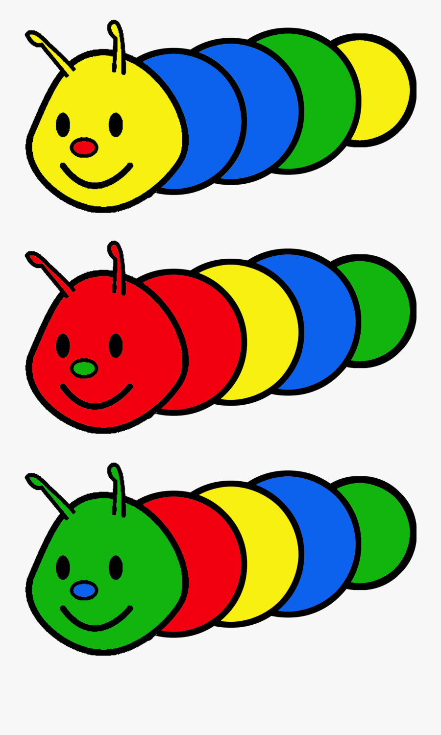 Literacy Clipart Book Reading Caterpillar - Opdrachtkaart Kleurenrups, Transparent Clipart