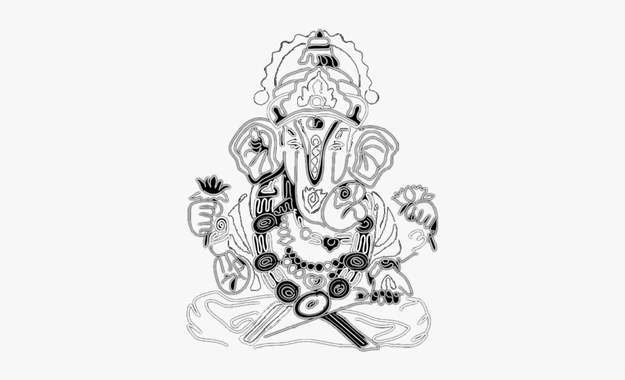 Freetoedit Ganesha - Sketch, Transparent Clipart