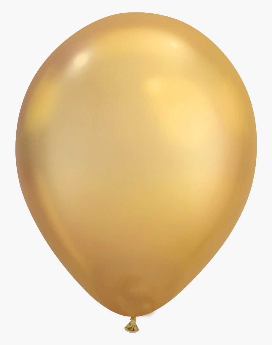 Gold Balloons Single, Transparent Clipart