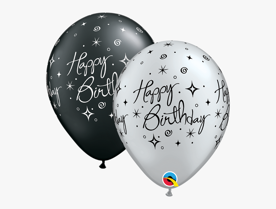 11 - Black And Grey Balloons, Transparent Clipart