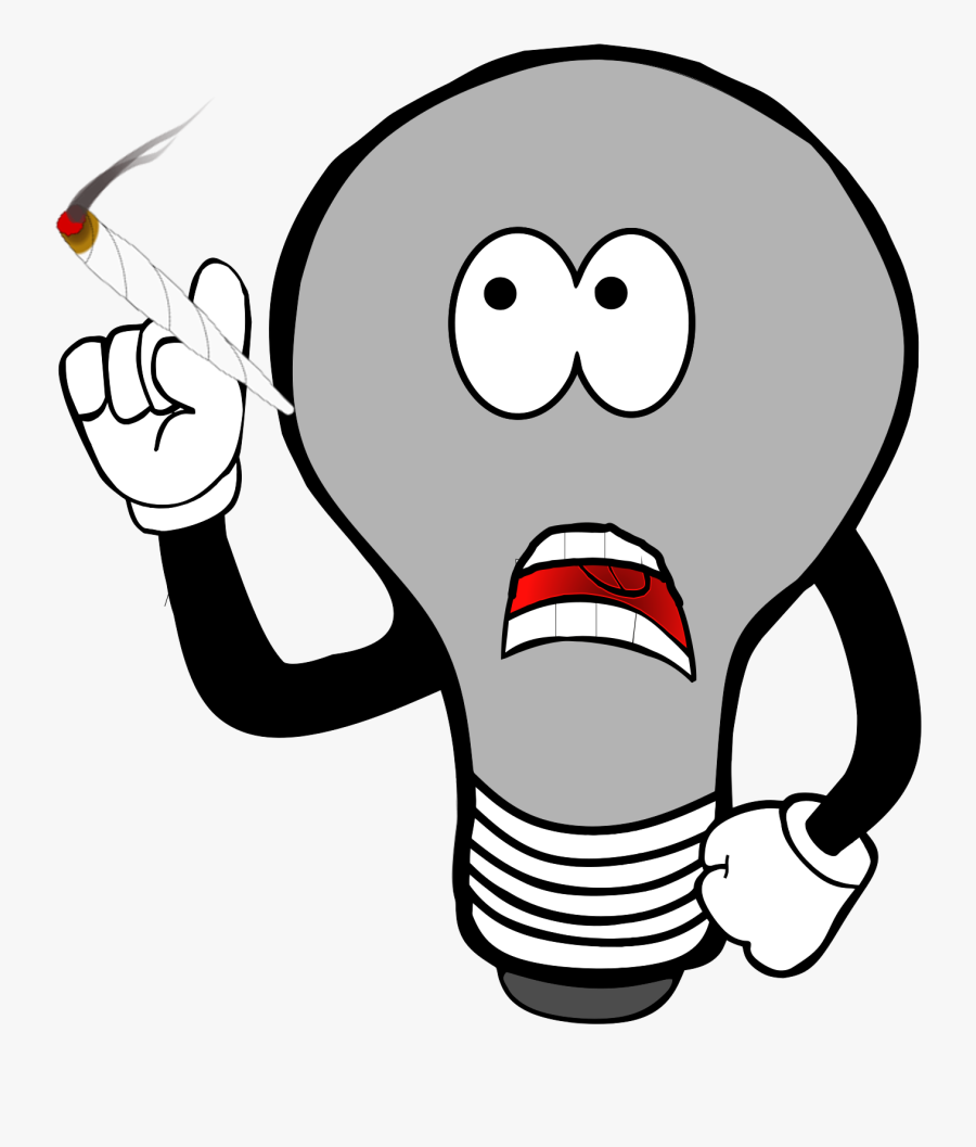 Confused Idea Lightbulb, Transparent Clipart