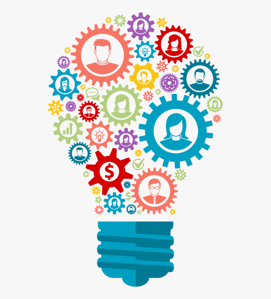 Light Bulb Colorful Png, Transparent Clipart