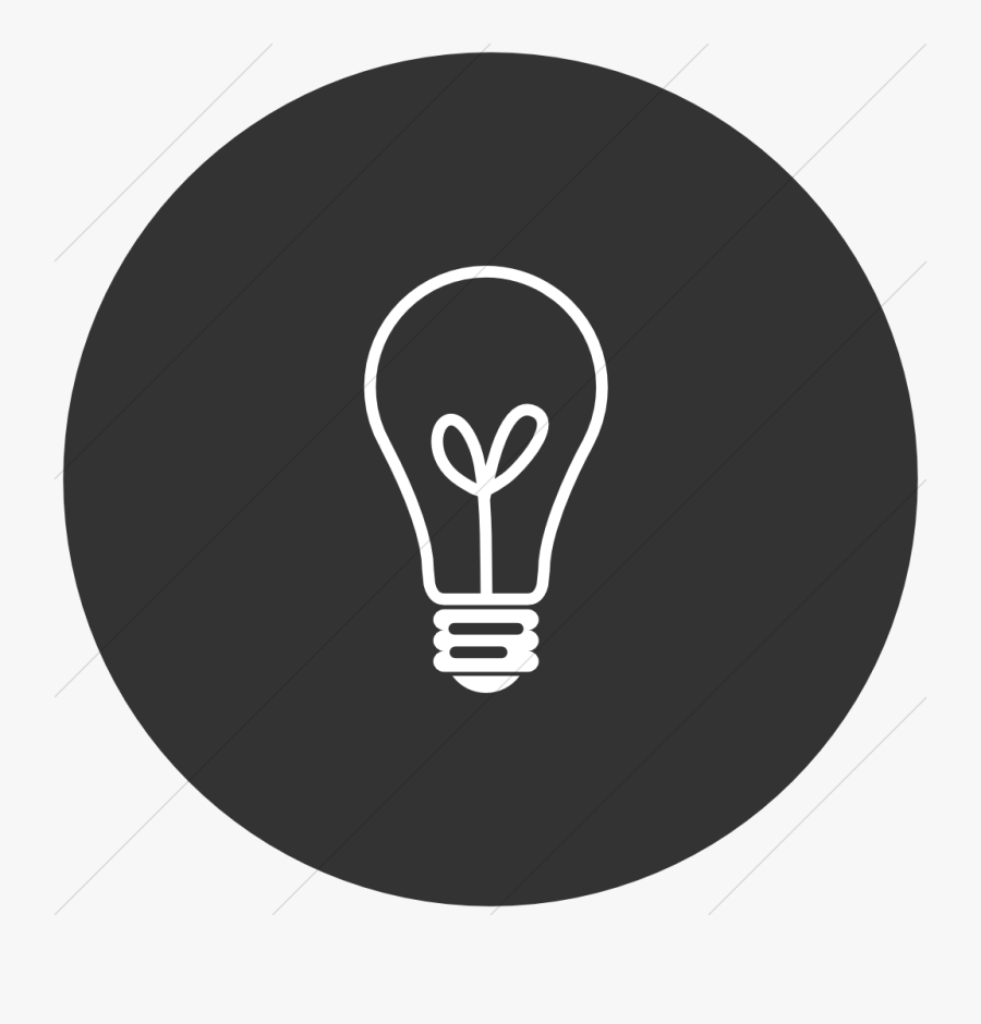 Light Bulb Icon Black And White Download - J Crew Style And Logo, Transparent Clipart