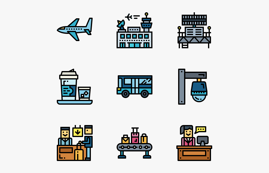 Airports, Transparent Clipart