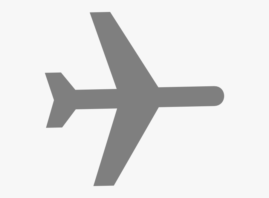 Cartoon Airplane From Above, Transparent Clipart