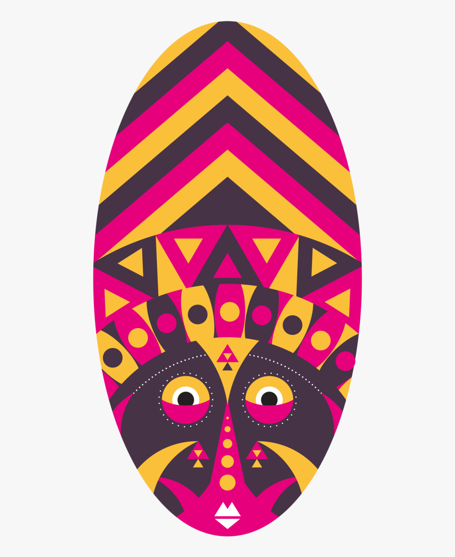 Aboriginal Tribal Mask - T-shirt, Transparent Clipart